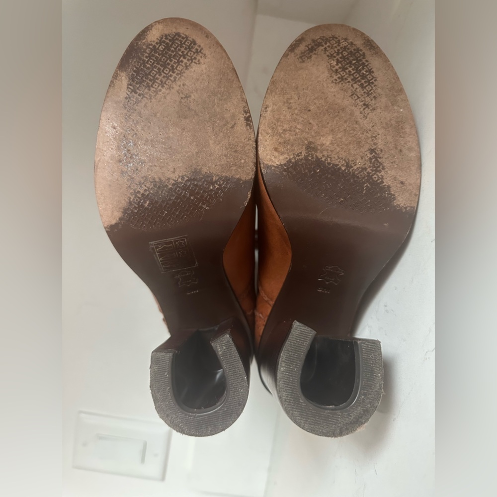 Tory‎ Burch Huxley sz8 brown booties - Picture 10 of 13